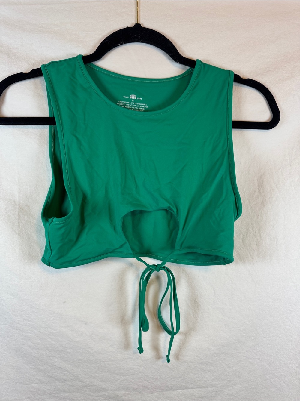 Toast Swim Crop Swim Top Medium
